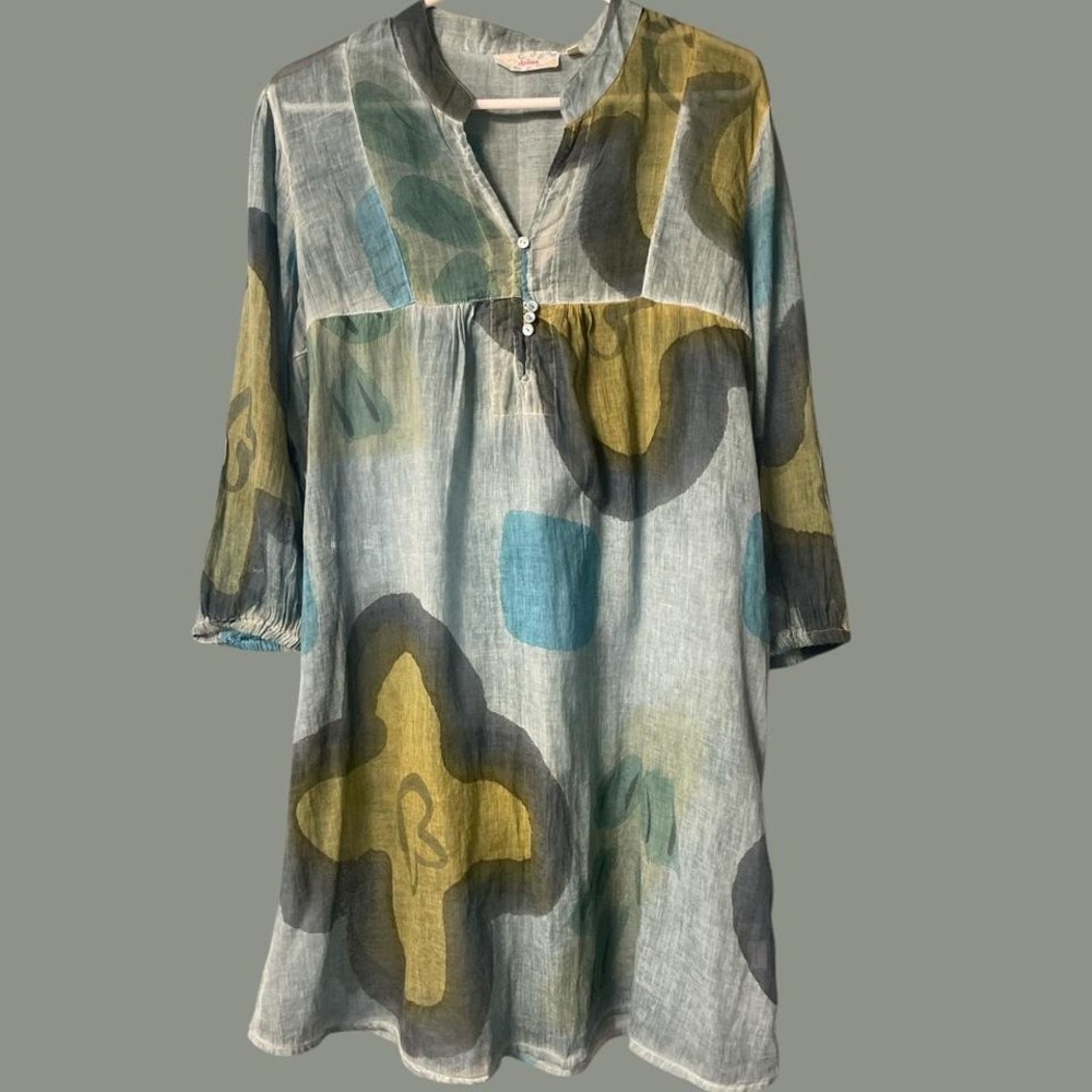 DOLMA Sheer Colorful Cover Up/Dress Women's XL